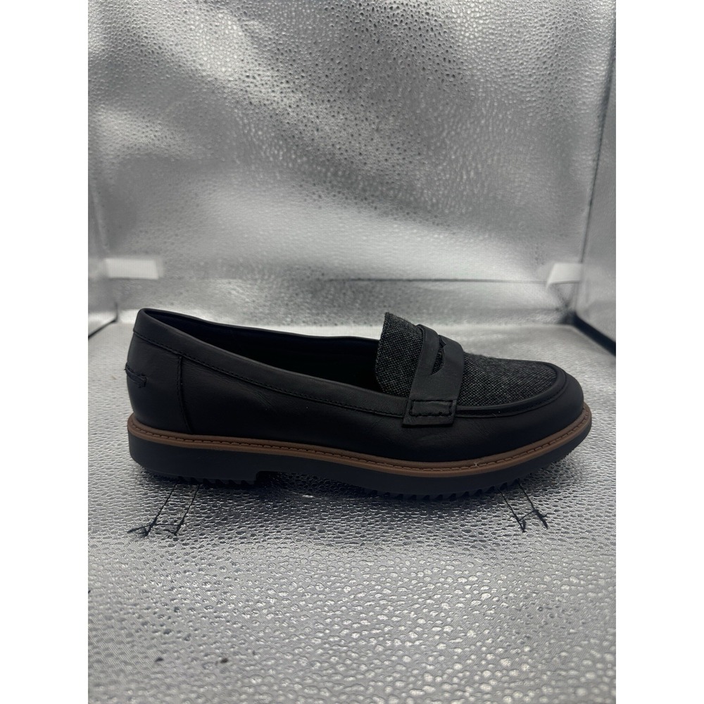 Clarks women's shoe Raisie Eletta Black Tweed size
